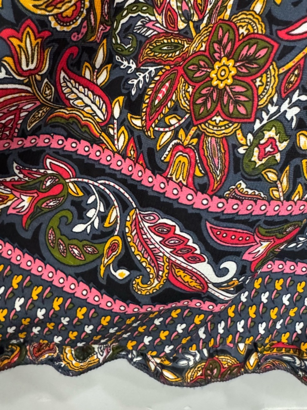 Anthropologie Boemo Boho Paisley Maxi Dress Size M Long Sleeve Tiered - Picture 8 of 10